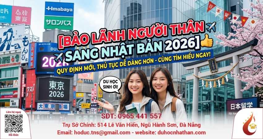 Bảo lãnh người thân sang Nhật Bản 2026