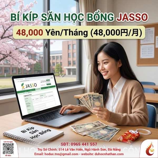 Bí Kíp Săn Học Bổng JASSO Trị Giá 48,000 Yên/Tháng