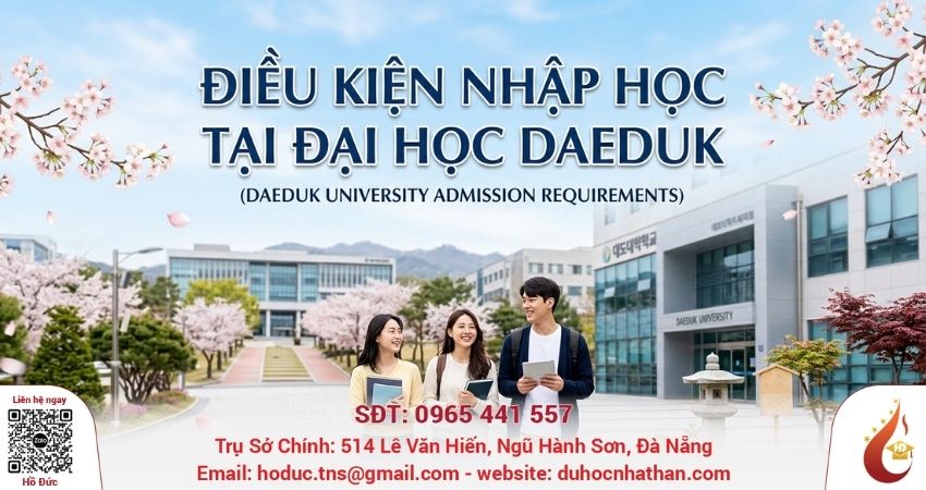 tiêu đề điều kiện nhập học tại đại học Daeduk