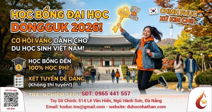 Học bổng Đại học Dongguk năm 2026