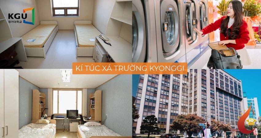 Ký túc xá đại học Kyonggi với đầy đủ tiện nghi cho sinh viên theo học.