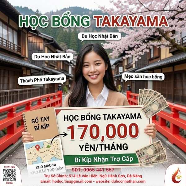 Học Bổng Takayama: Bí Kíp Nhận Trợ Cấp Tới 170,000 Yên