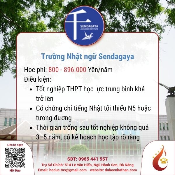 Trường Nhật ngữ Sendagaya: Chi tiết học phí và học bổng 2026