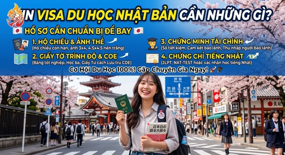 xin visa du học Nhật Bản cần những gì