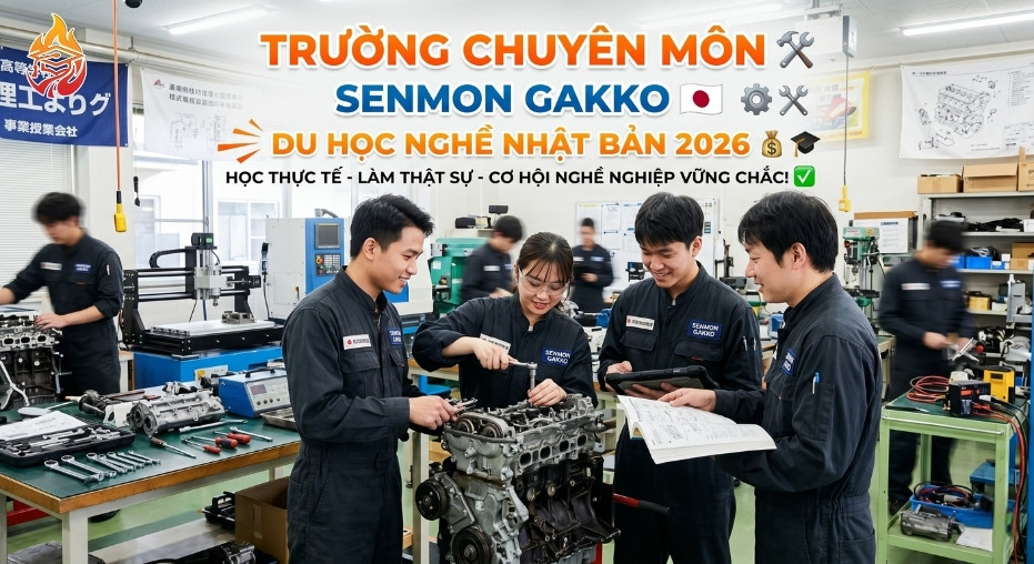 Trường Senmon Gakko du học nghề Nhật Bản