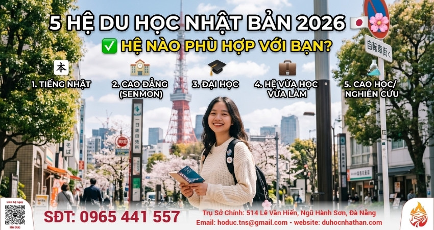 5 Hệ Du Học Nhật Bản 2026: Hệ Nào Phù Hợp Với Bạn?