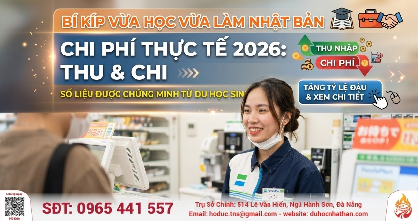 Chi Phí Du Học Nhật Bản Vừa Học Vừa Làm 2026: Đủ Sống Không?