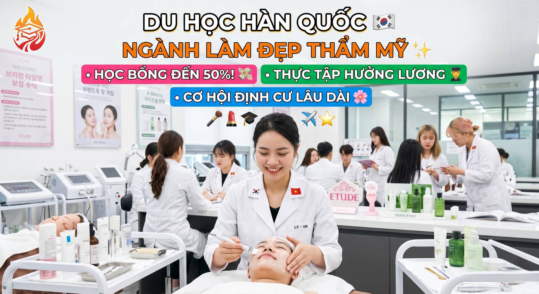 du học Hàn Quốc ngành làm đẹp thẩm mỹ