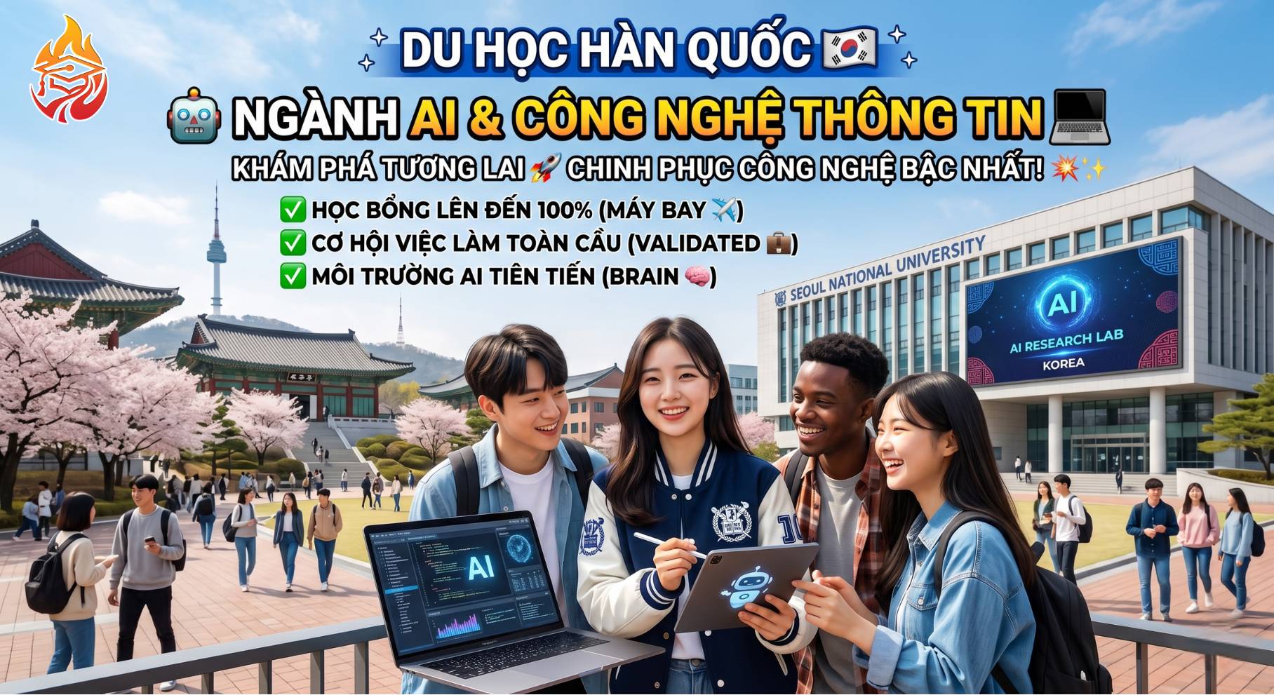 du học Hàn Quốc ngành công nghệ thông tin AI