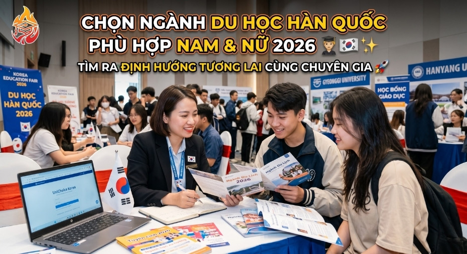 ngành du học Hàn Quốc phù hợp nam nữ 