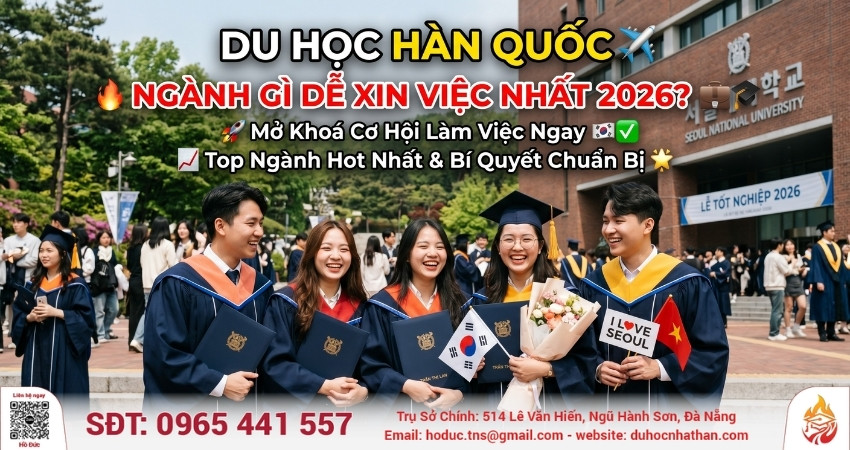 Du Học Hàn Quốc Ngành Gì Dễ Xin Việc Nhất 2026?