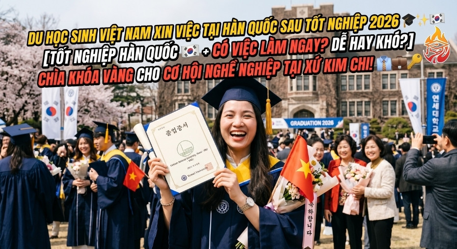 du học sinh Việt Nam xin việc tại Hàn Quốc sau tốt nghiệp 2026