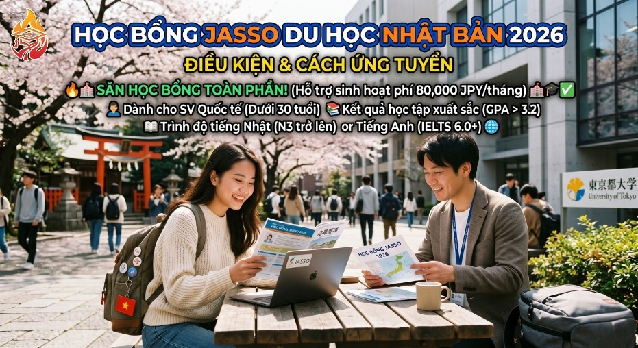 học bổng JASSO du học Nhật Bản