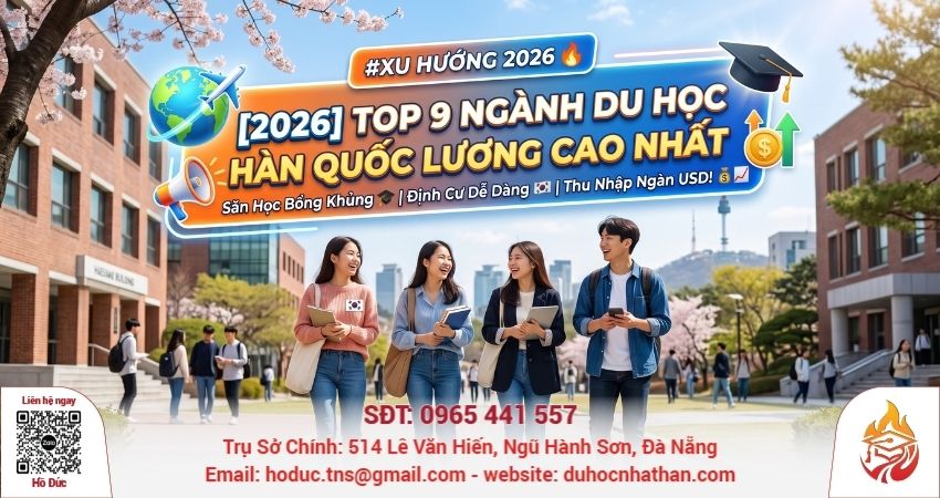 [2026] Top 9 Ngành Du Học Hàn Quốc Lương Cao Nhất