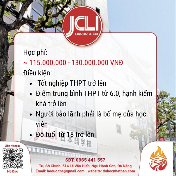 Trường Nhật ngữ JCLI 2026: Lộ trình du học tối ưu