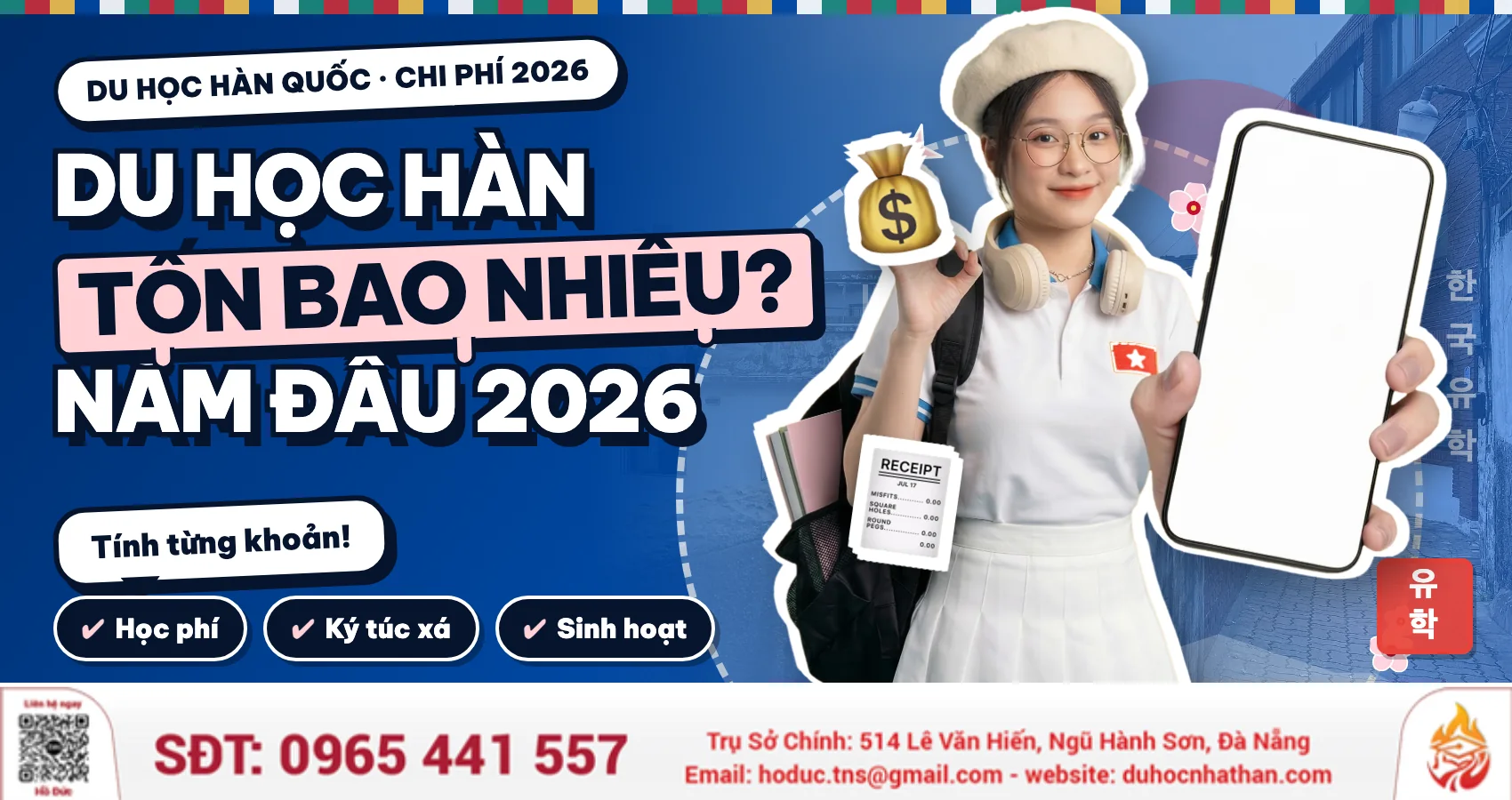 Du Học Hàn Quốc Tốn Bao Nhiêu Tiền? Chi Phí Năm Đầu 2026