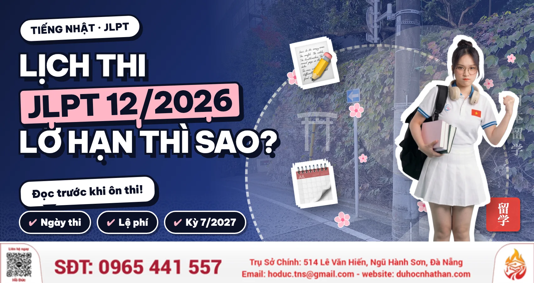 Lịch Thi JLPT Tháng 12/2026: Hạn Đăng Ký, Lệ Phí, Kỳ 7/2027