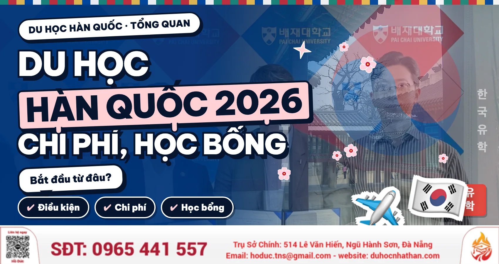 Du Học Hàn Quốc 2026: Điều Kiện, Chi Phí, Học Bổng