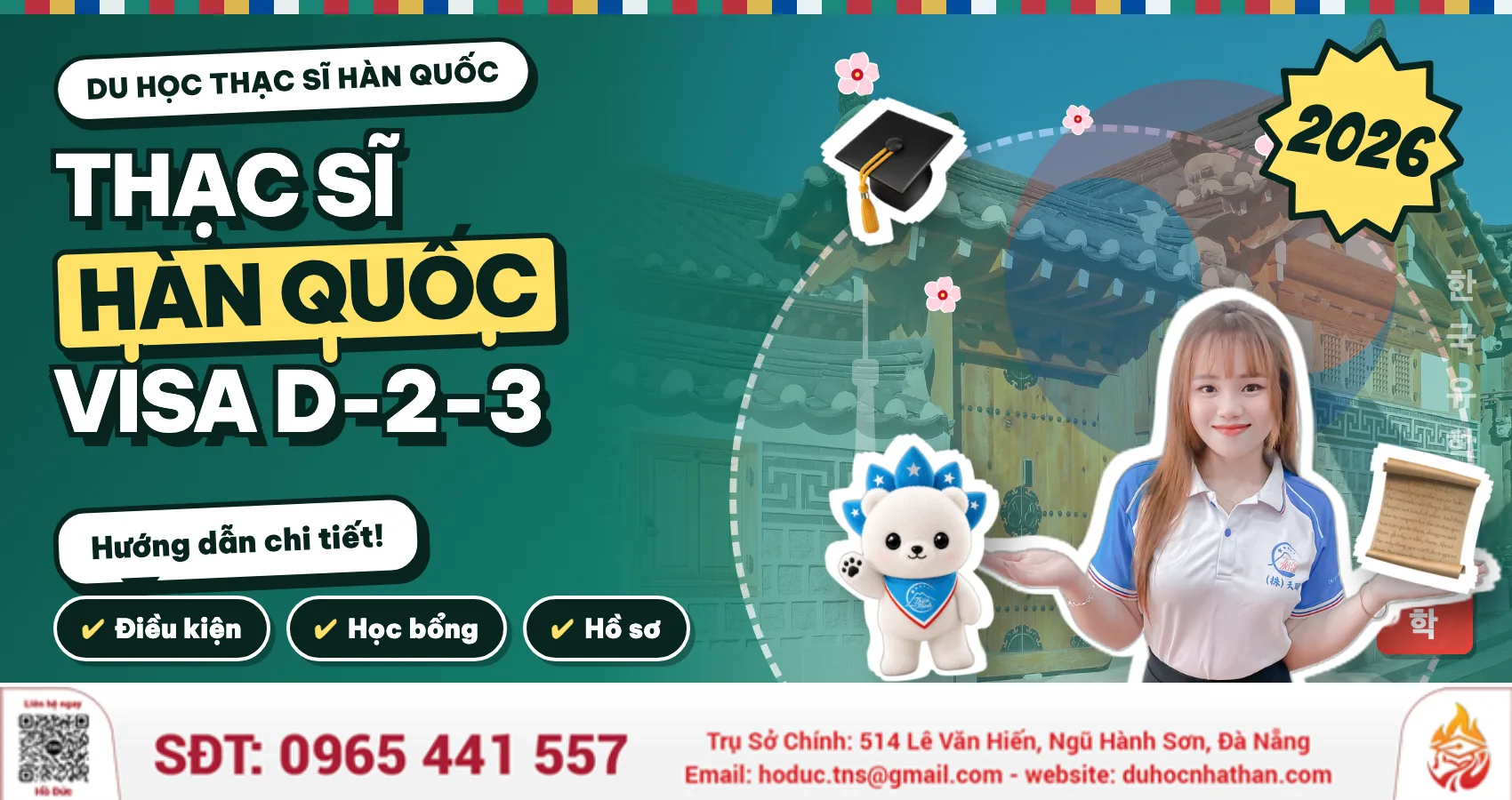 [Tuyển Sinh 2026] Du học thạc sĩ Hàn Quốc Visa D2-3: Hướng dẫn chi tiết