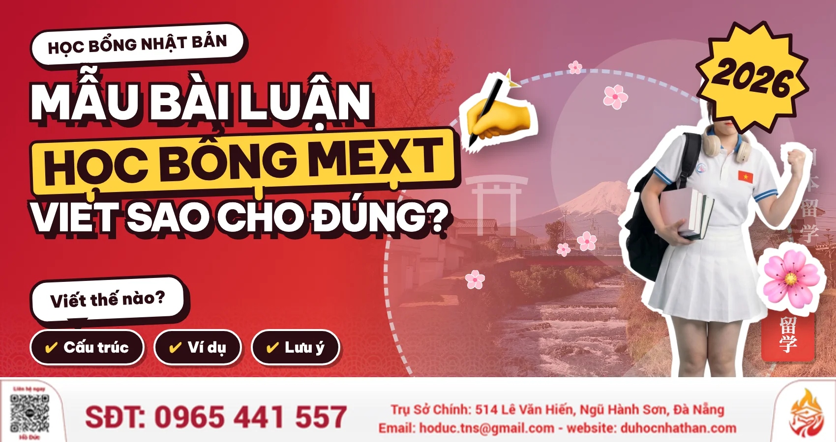 Mẫu bài luận xin học Bổng du học Nhật Bản – Mới Nhất 2026