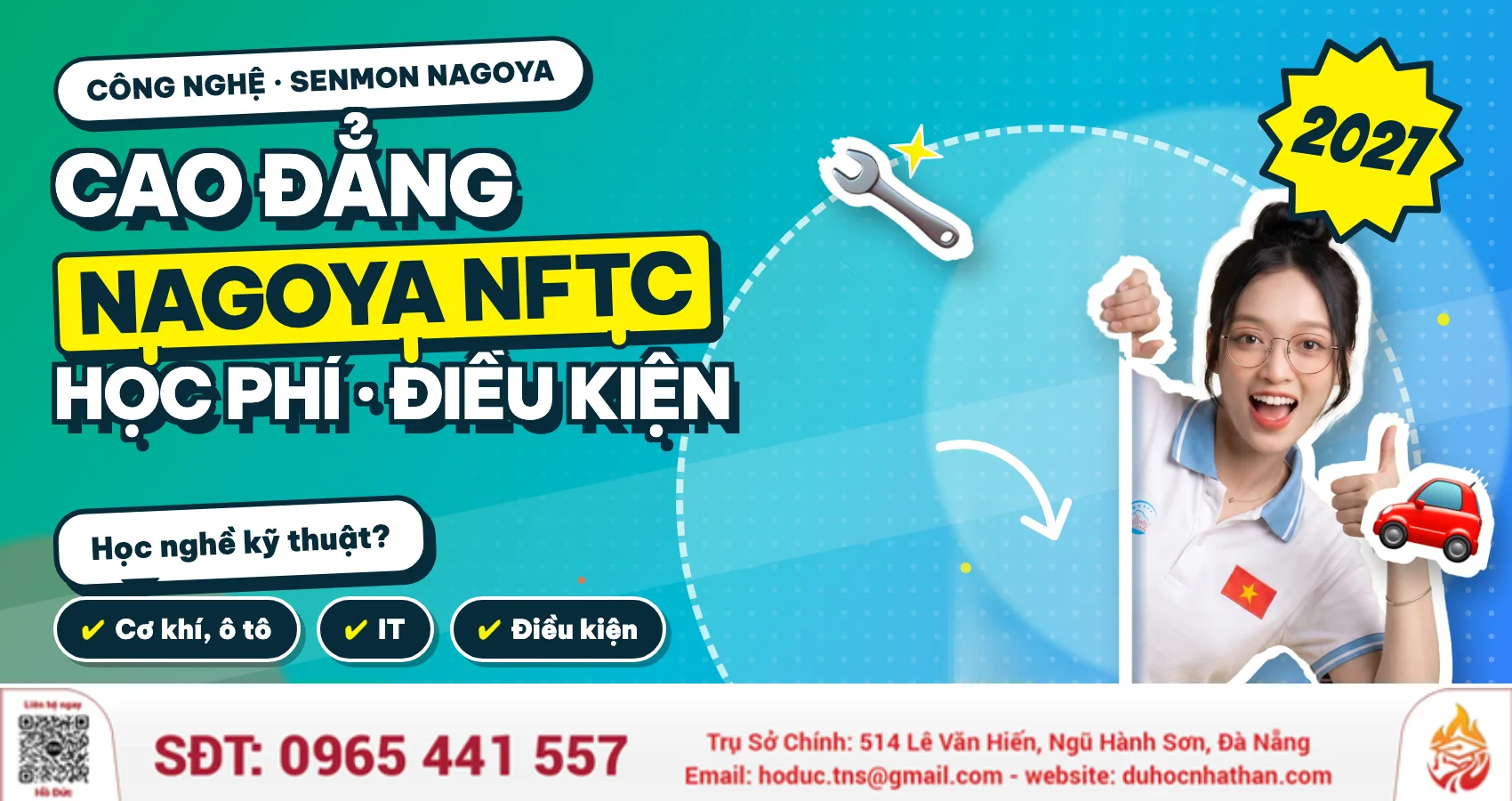 Cao Đẳng Công Nghệ Nagoya (NFTC) 2027: Học Phí, Điều Kiện