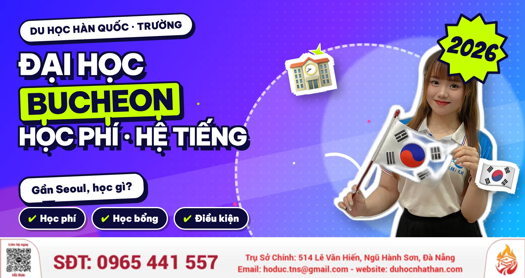 Đại Học Bucheon Hàn Quốc 2026: Học Phí, Hệ Tiếng, Điều Kiện