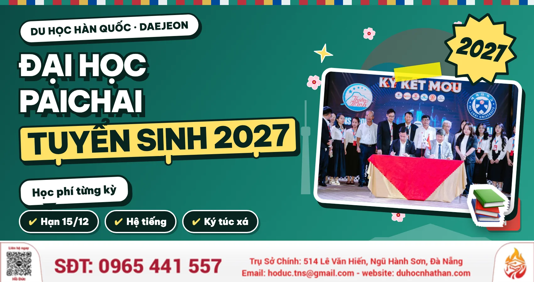 Đại Học Paichai Hàn Quốc 2027: Học Phí, Hạn Hồ Sơ, Ký Túc Xá