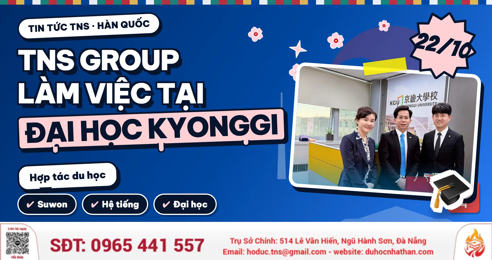 TNS GROUP Làm Việc Tại Đại Học Kyonggi: Hợp Tác Du Học Hàn